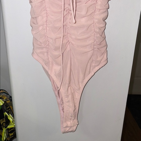 Pink Ruffled Bodysuit NWT - Picture 3 of 13
